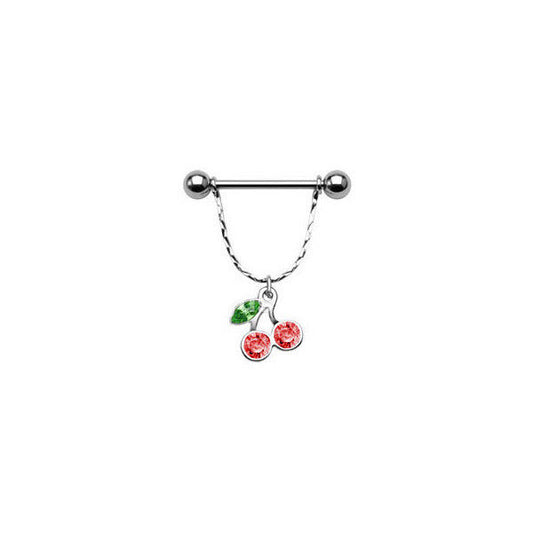 Dangler Cherry Nipple Shield with Jewels