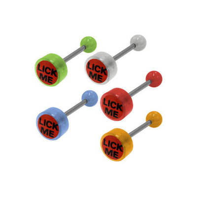Lick Me Logo Tongue Ring