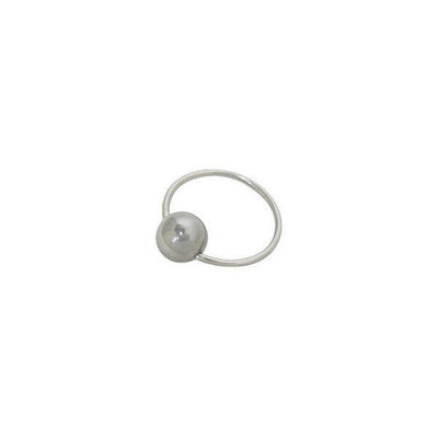 Captive Bead Ring 18G Surgical Steel with 4mm Ball