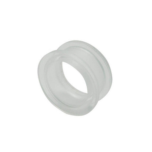 Pair of Clear Acrylic Ear Plugs Eyelet Tunnel - 8 Gauge to 3/4 Inch