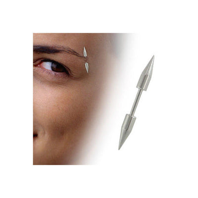 Surgical Steel 16G Spike Barbell Eyebrow Ring