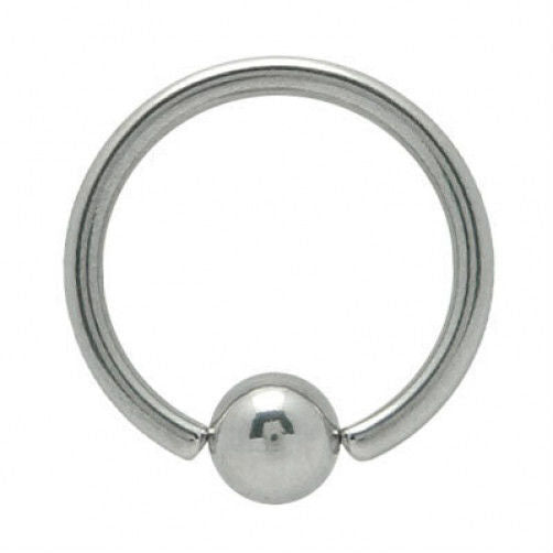 12 Gauge Surgical Steel Captive Bead Ring