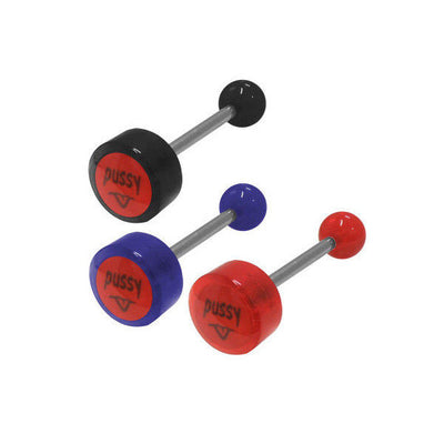 Pussy Logo Barbell Tongue Rings