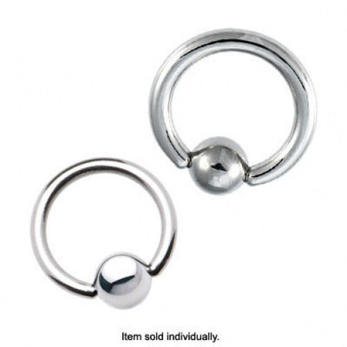 Surgical Steel Captive Bead Ring 12G - 4G