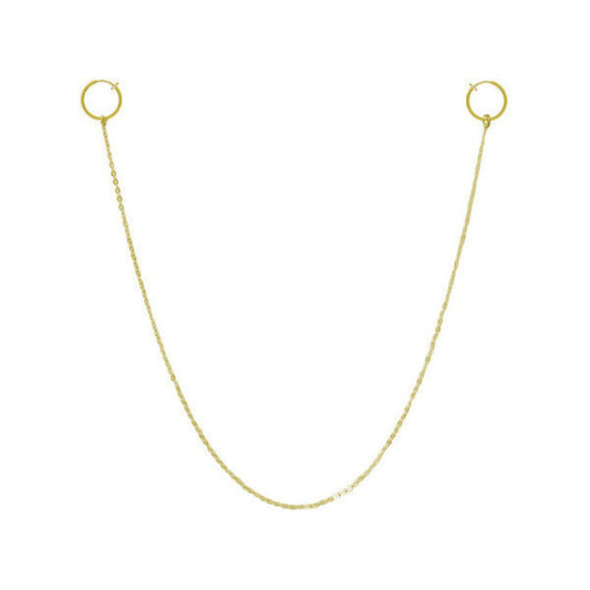 Non-Piercing Gold Plated Nipple Chain
