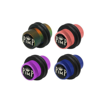 Pair of Pimp Crown Logo Acrylic 2 Gauge Ear Plugs - 4 Colors Available