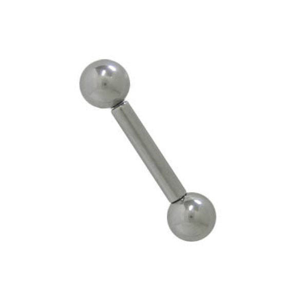 Straight Surgical Steel Barbell 10G 12mm