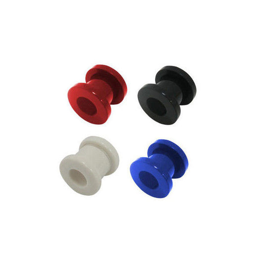 Acrylic Screw Fit Ear Plugs 8 Gauge to 00 Gauge -Choose Your Color- 1 Pair