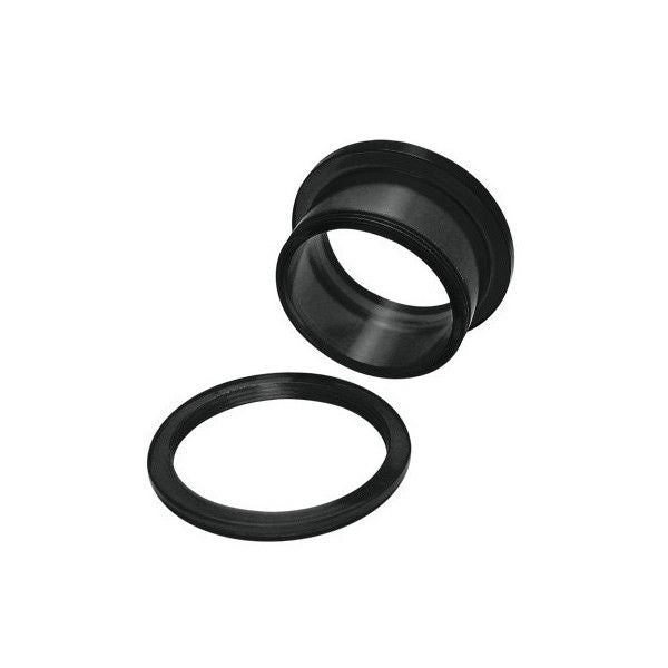 Black Acrylic Double Flared Screw Fit Eyelet Tunnel Ear Plugs - 8 Gauge to 3/4"