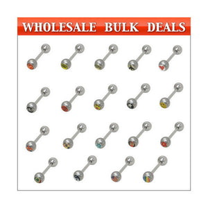 100 Logo Tongue Rings - bulk1
