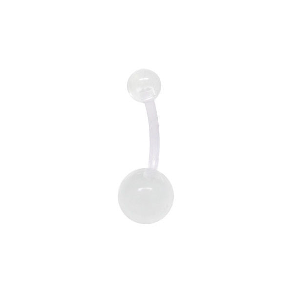 Clear Acrylic Belly Button Navel Retainer