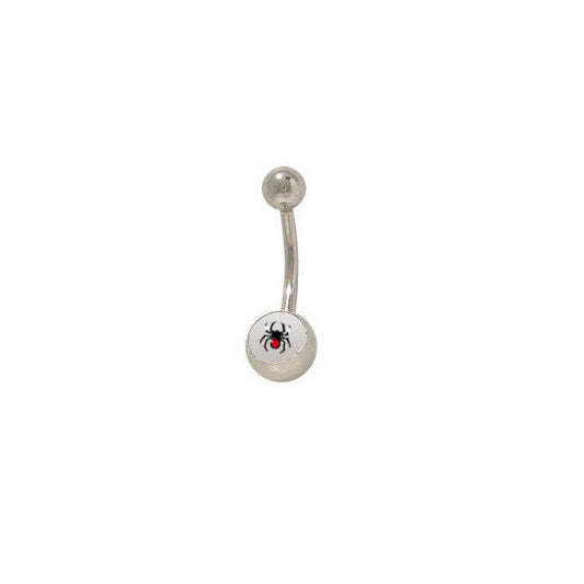 Spider Belly Button Ring Surgical Steel