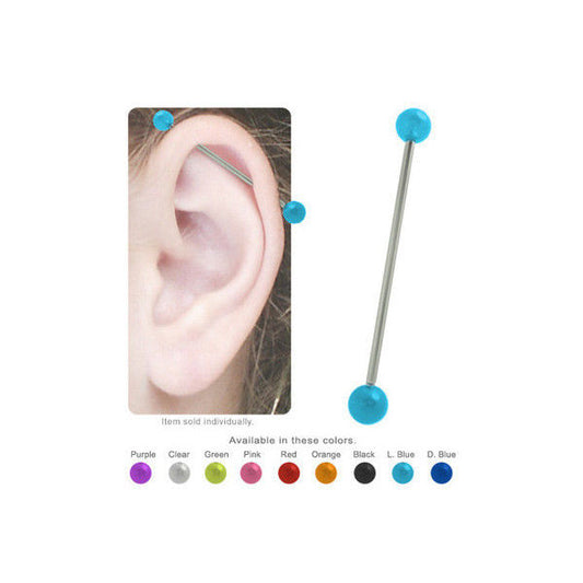 Acrylic Colored Industrial Barbell