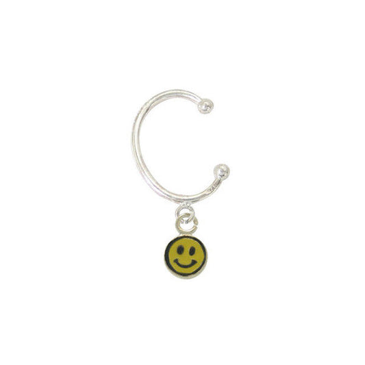 Belly Button Hoop with Happy Face Charm